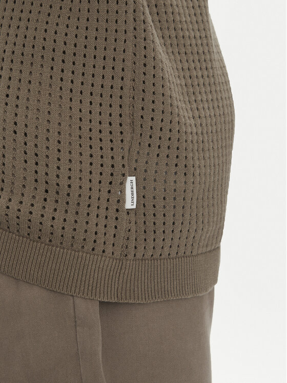 Lindbergh Lindbergh Polo marškinėliai 30-804126 Smėlio Relaxed Fit