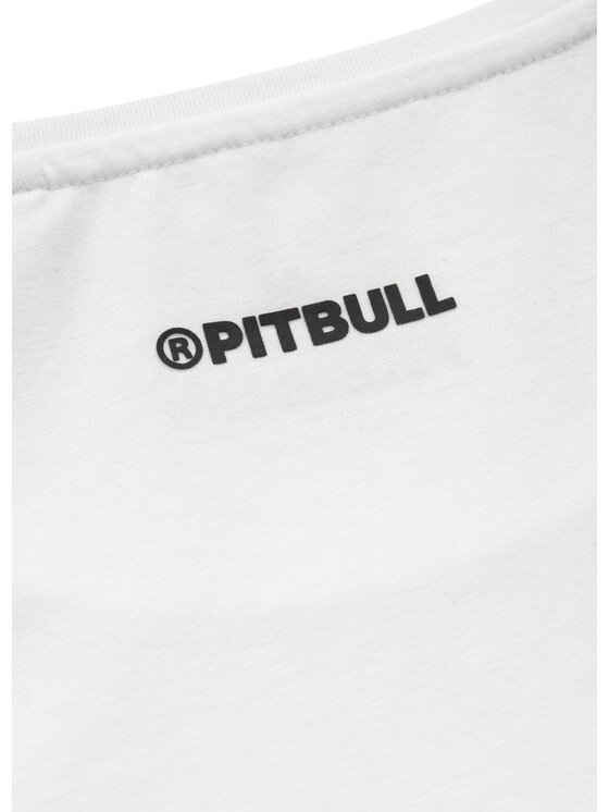 PITBULL PITBULL T-Shirt Koszulka damska Slim Fit Small Logo XL Biały Regular Fit
