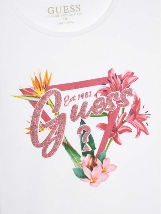Guess Guess T-särk J5GI16 K6YW4 Valge Regular Fit