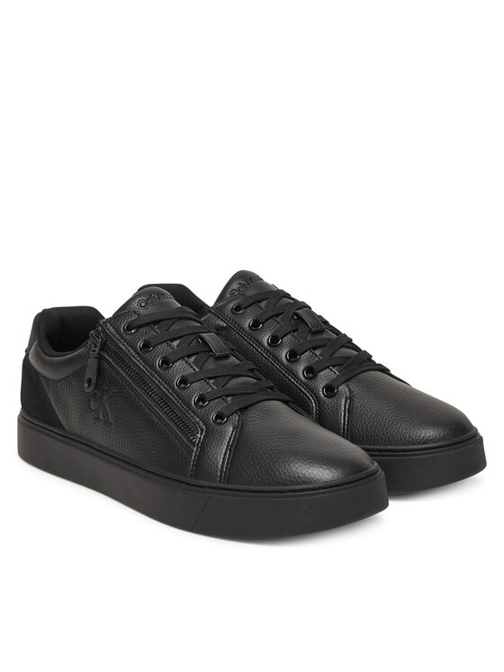 Calvin Klein Calvin Klein Sneakersy Classic Cup Laceup Zip Lth YM0YM01437 Černá