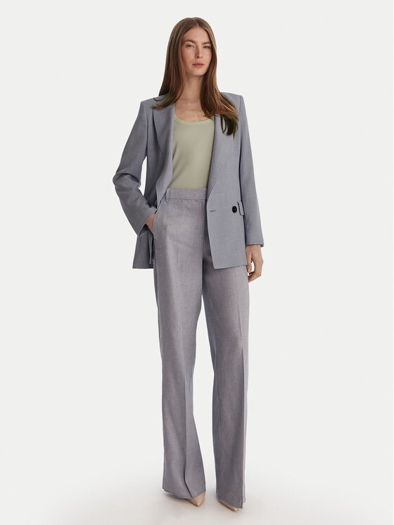 Marella Marella Stoffhose Odino 2613131121 Himmelblau Straight Fit