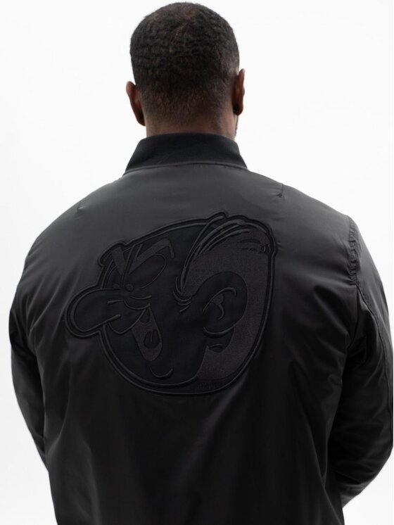 Smerfy Smerfy Kurtka bomber Gargamel Czarny Regular Fit