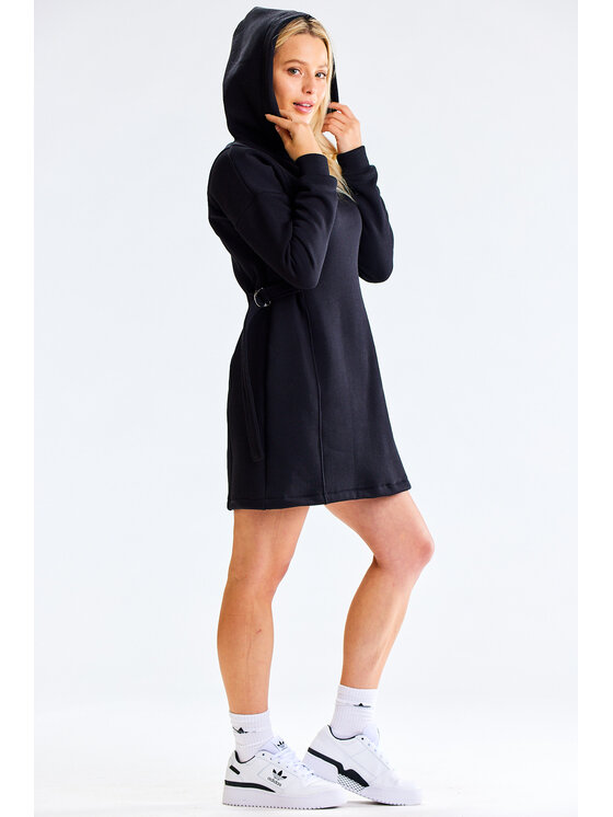 Infinite You Infinite You Úpletové šaty M331 Černá Basic Fit