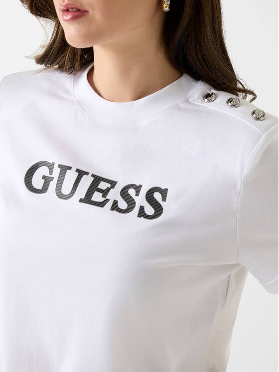 Guess Guess T-Shirt 181608 Bílá Classic Fit