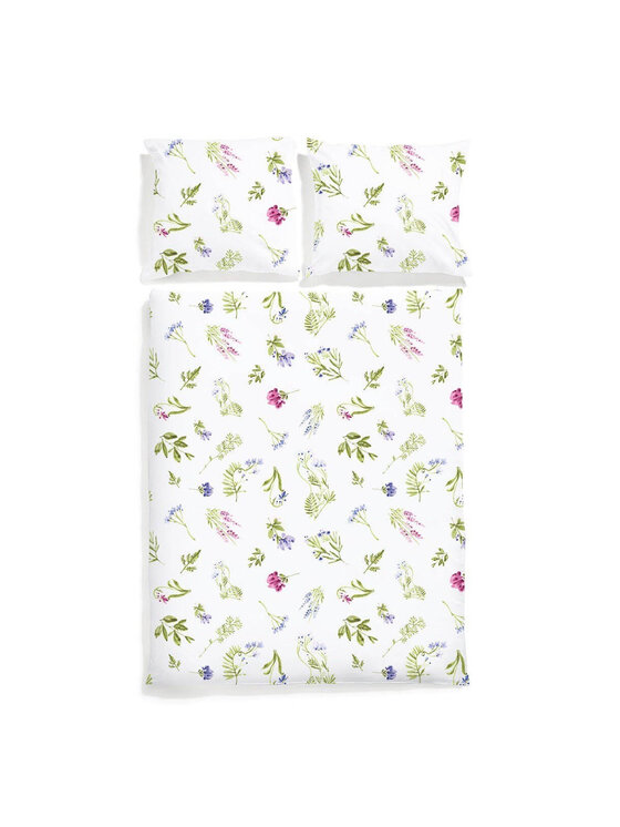 White pocket White pocket Komplet pościeli satynowa Biały