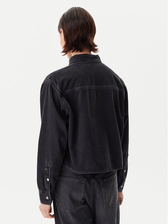 Calvin Klein Jeans Calvin Klein Jeans Džínsová bunda J20J225517 Čierna Relaxed Fit