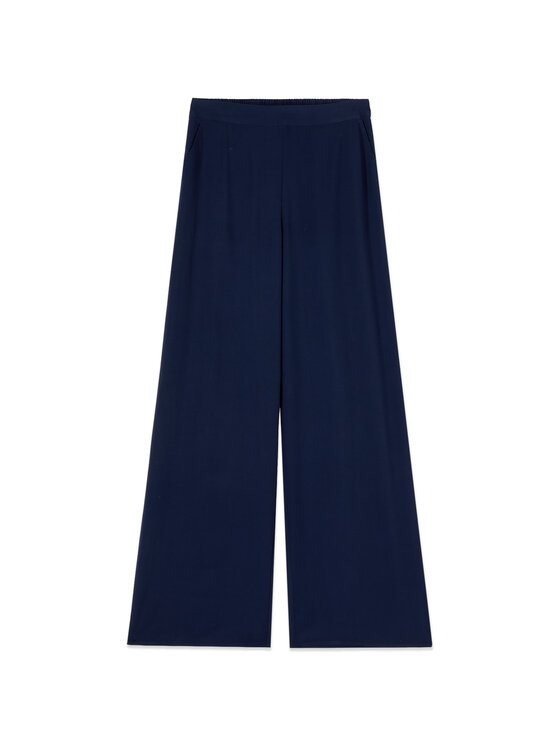 Oltre Oltre Spodnie materiałowe P047J002533N034 Niebieski Regular Fit