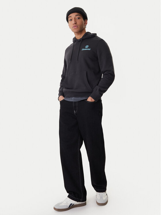Element Element Bluză Epic Po ELYSF00319 Negru Regular Fit