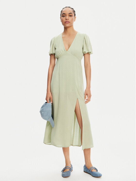 Billabong Billabong Letní šaty Jet Set EBJWD00134 Zelená Regular Fit