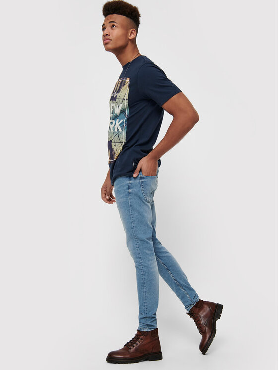 Only & Sons Only & Sons Дънки Warp 22015149 Син Skinny Fit