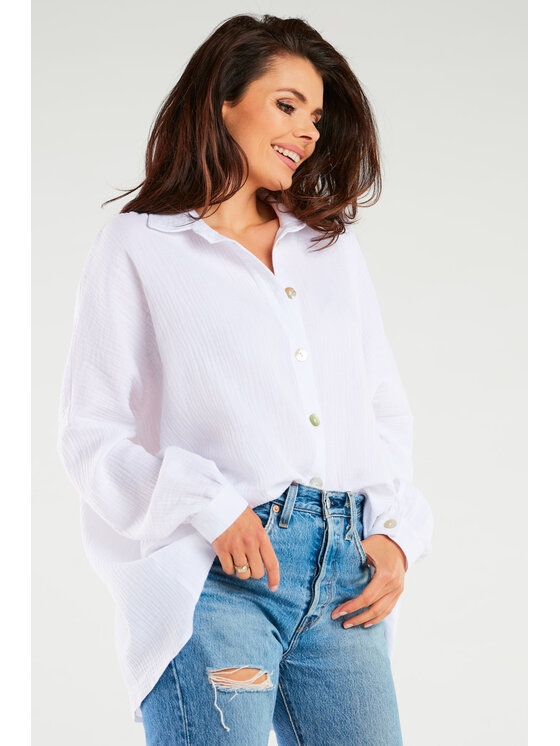 Infinite You Infinite You Koszula M264 Biały Basic Fit