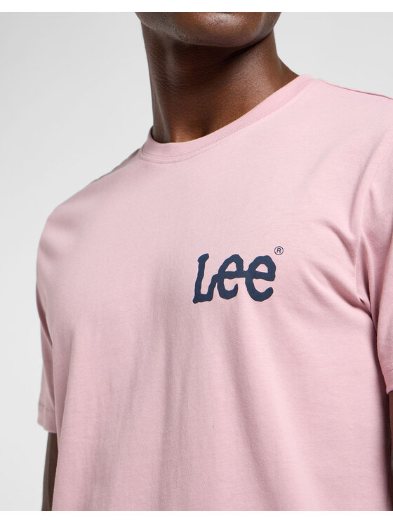Lee Lee T-Shirt 5401139354241 Różowy Regular Fit