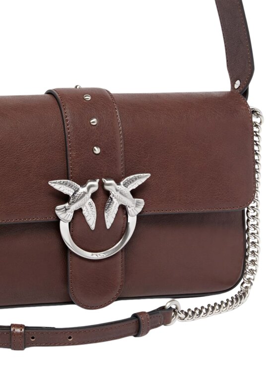 PINKO PINKO Borsa Love one slouchy zip classic Marrone