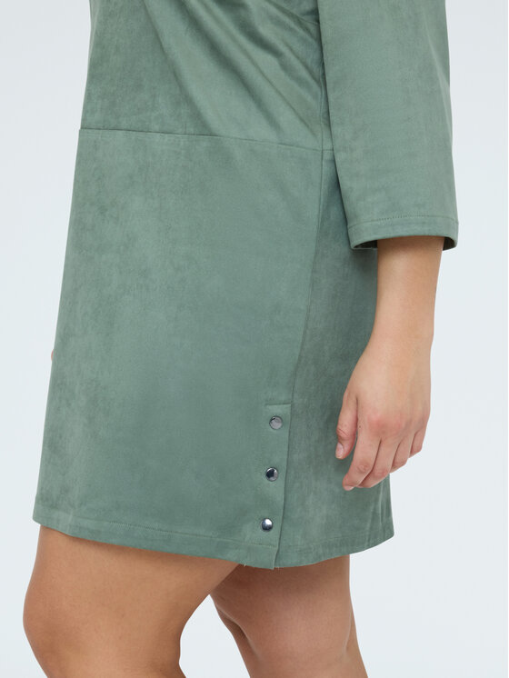 Fiorella Rubino Fiorella Rubino Vestito da giorno 7068T001748N035 Verde A-Line Fit