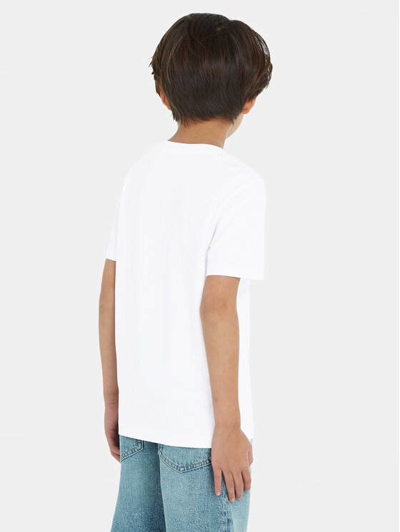 Calvin Klein Jeans Calvin Klein Jeans Majica Monogram IU0IU00460 Bela Regular Fit