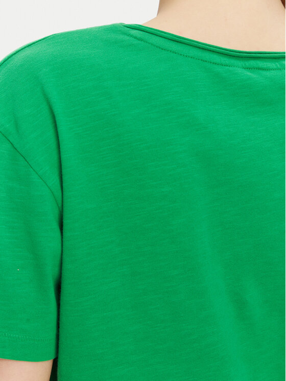 Tommy Hilfiger Tommy Hilfiger T-Shirt WW0WW43901 Zielony Relaxed Fit
