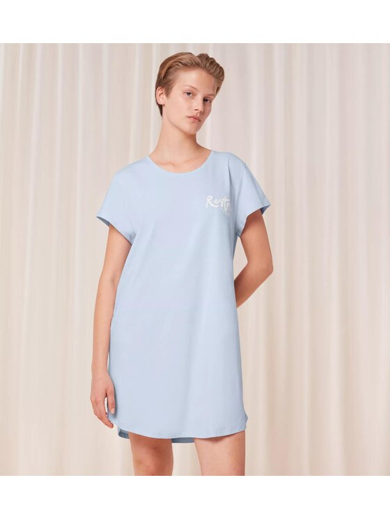 Triumph Triumph Koszula nocna Nightdresses NDK 02 X Niebieski Relaxed Fit