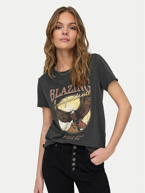 ONLY ONLY T-shirt Lucy 15215721 Crna Regular Fit