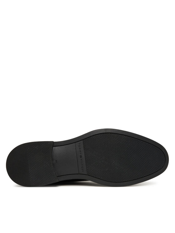 Tommy Hilfiger Tommy Hilfiger Auliniai batai Corporate Hilfiger Lth Boot FM0FM05697 Juoda