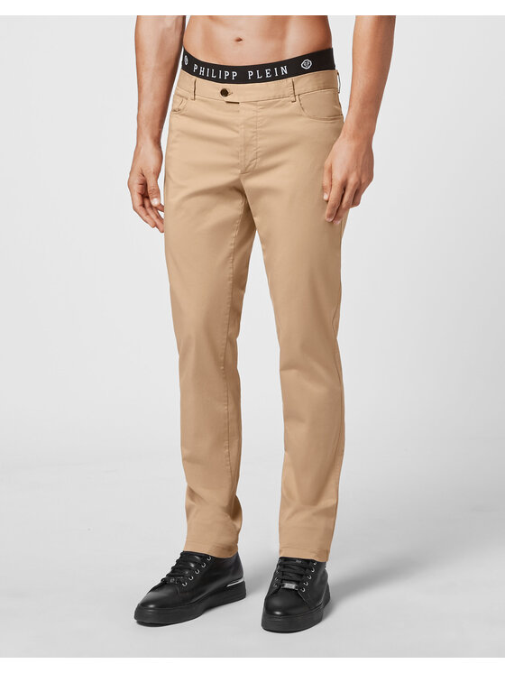 PHILIPP PLEIN PHILIPP PLEIN Chino nohavice 3261 Béžová Chino Fit