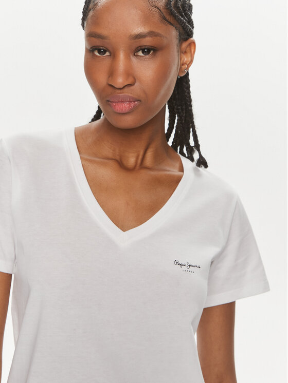 T-Shirt Pepe Jeans Tianne Bambine - Maniche Lunghe, Triplo Logo, 100% Cotone - Foto 6