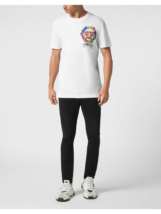 PHILIPP PLEIN PHILIPP PLEIN T-shirt 21187 Bianco Regular Fit