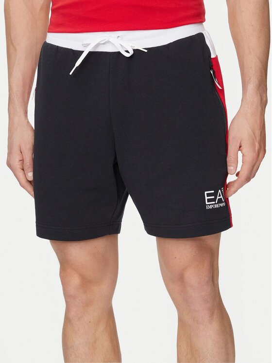 EA7 Emporio Armani EA7 Emporio Armani Szorty sportowe EA7 Emporio Armani T-shirt 3DPT07 PJM9Z 1200 Czarny Regular Fit