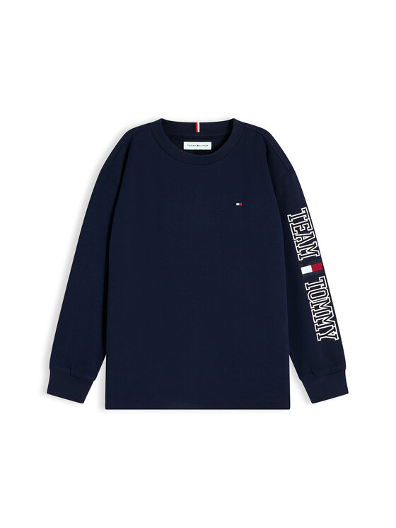 Tommy Hilfiger Tommy Hilfiger Majica Graphic KB0KB10512 Tamnoplava Regular Fit