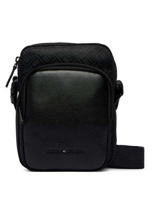 Tommy Hilfiger Tommy Hilfiger Somiņa Th Nylon Jaquard Mini Reporter AM0AM14412 Melns