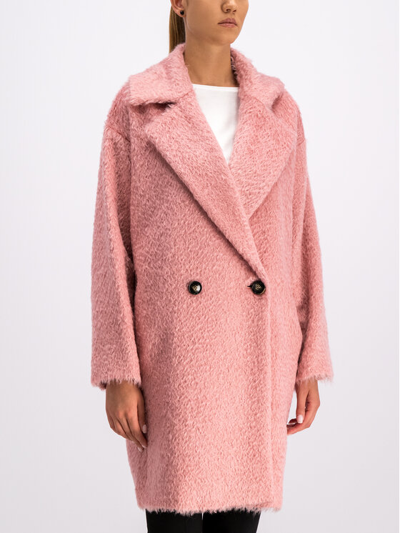 Marella Marella Vilnonis paltas 30161596 Rožinė Regular Fit