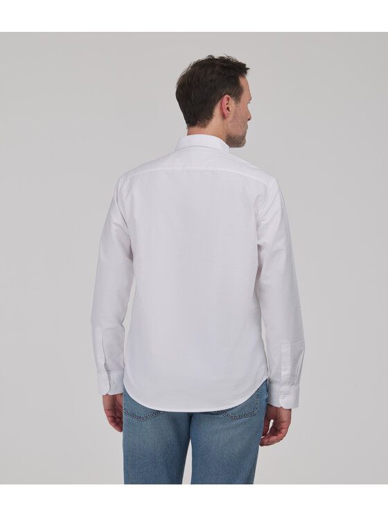 Lee Cooper Lee Cooper Koszula jeansowa VAN Biały Regular Fit