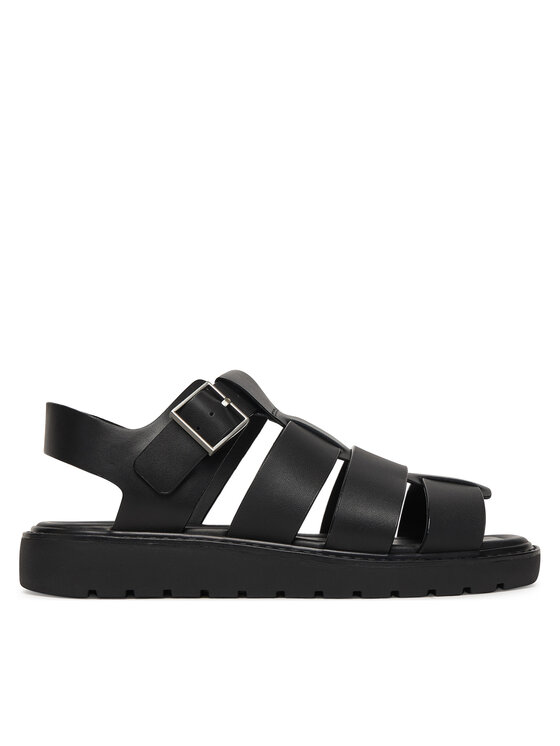 Calvin Klein Calvin Klein Sandale Sq Molded Sndl Fisher Lth HW0HW02870 Negru