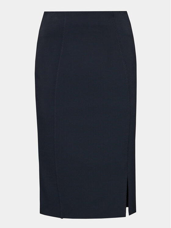 BOSS BOSS Puzdrová sukňa Vukeva 50505973 Tmavomodrá Slim Fit
