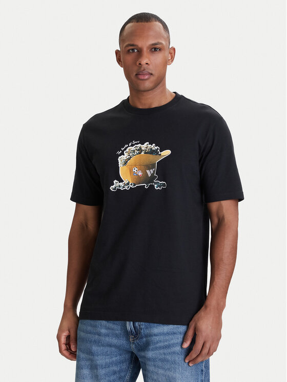 adidas Tricou Snack Popcorn Graphic KD3928 Negru Regular Fit
