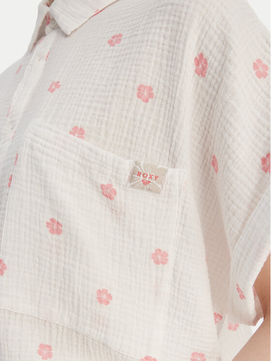 Roxy Roxy Риза W126-RXLST-1023-01P Бял Oversize