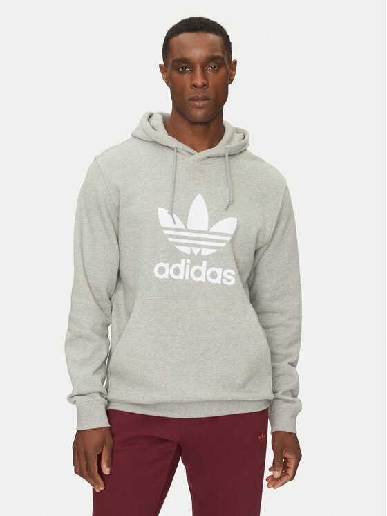 adidas adidas Μπλούζα adicolor Classic Trefoil IM4490 Γκρι Regular Fit