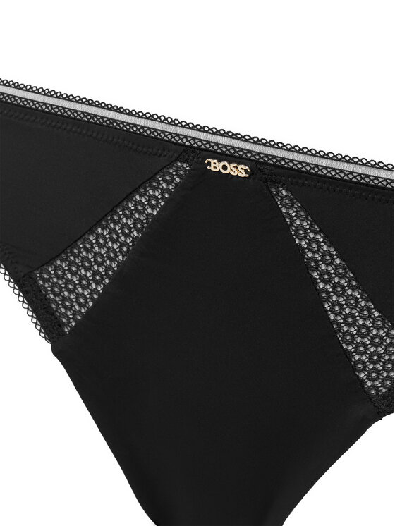 BOSS BOSS Kalhotky string Pure 50545055 Černá