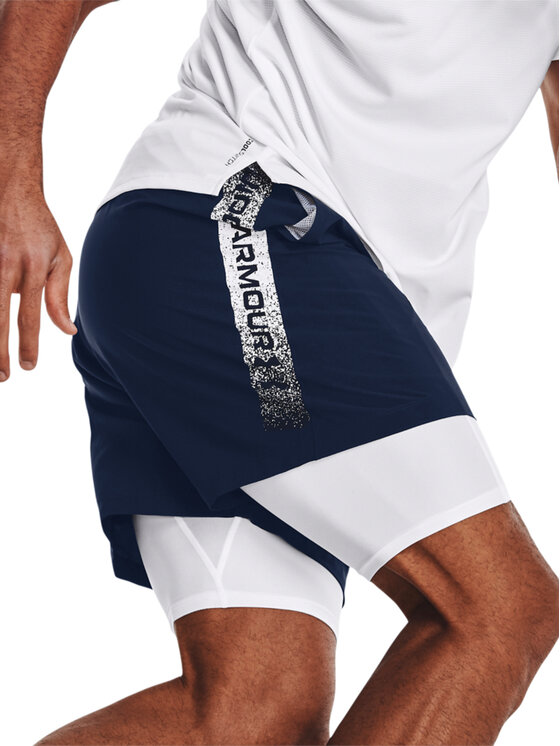 Under Armour Under Armour Športové kraťasy UA Woven Graphic Shorts 1370388 Tmavomodrá Regular Fit