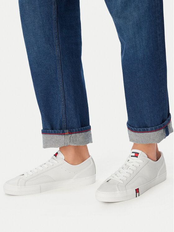 Tommy Jeans Tommy Jeans Sneakersy Archive Vulc. Y2K Long Lace EM0EM01676 Écru