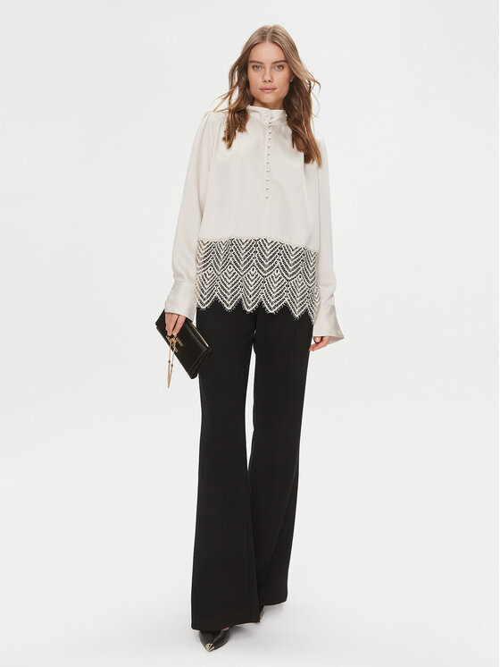 Bruuns Bazaar Bruuns Bazaar Majica BBW3741 Écru Relaxed Fit
