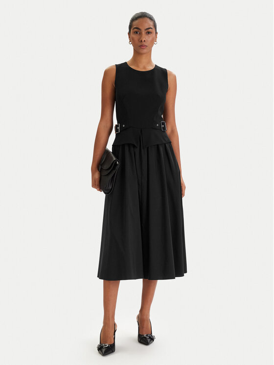 KARL LAGERFELD KARL LAGERFELD Sukienka koktajlowa B1W13023 Czarny Regular Fit
