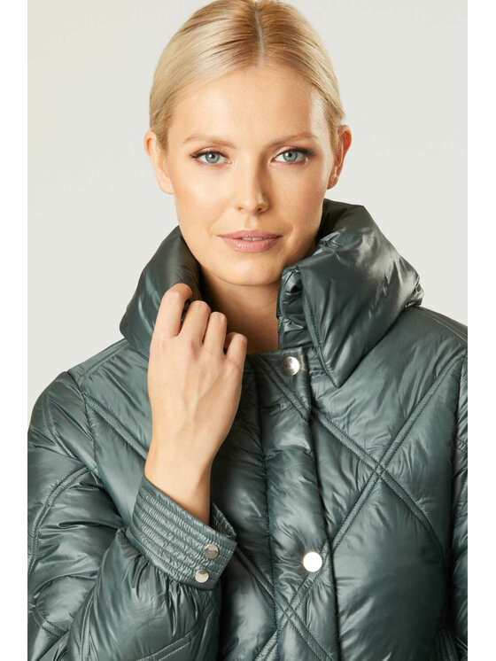 QUIOSQUE QUIOSQUE Kurtka zimowa 9ND005903 Zielony Regular Fit