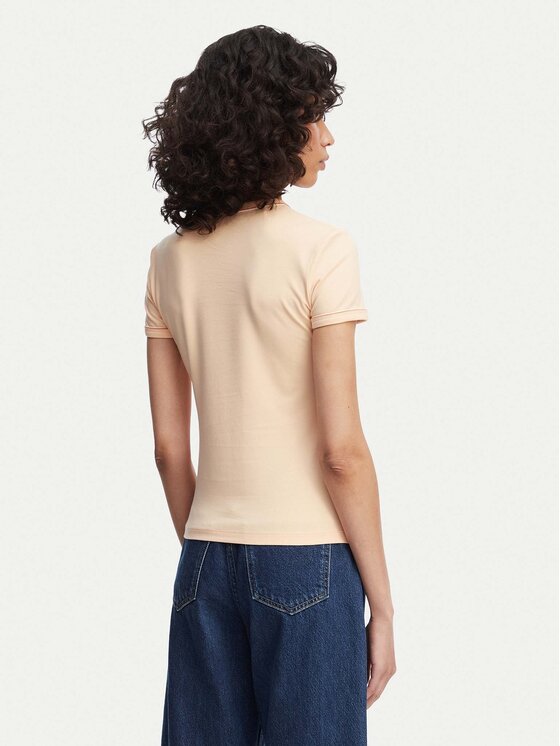 Lacoste Lacoste Majica TF5289 Svetlo oranžna Regular Fit