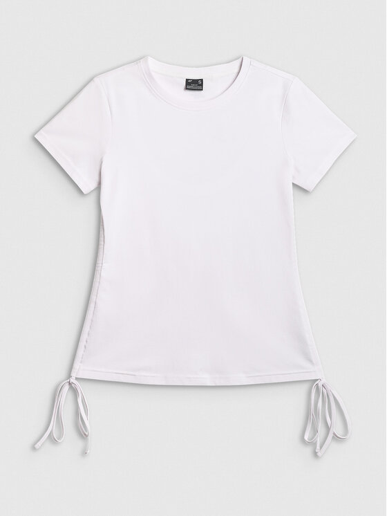 4F 4F T-Shirt ESSENTIAL 3 Biały Slim Fit