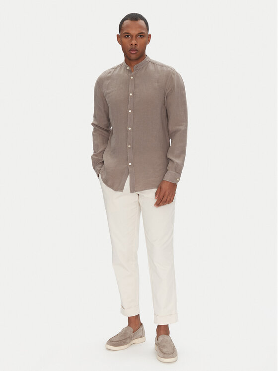 BOSS BOSS Hemd 50537369 Beige Regular Fit