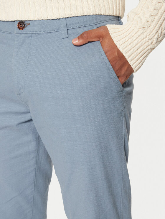 Jack & Jones Jack & Jones Chino nohavice Marco 12206198 Modrá Slim Fit