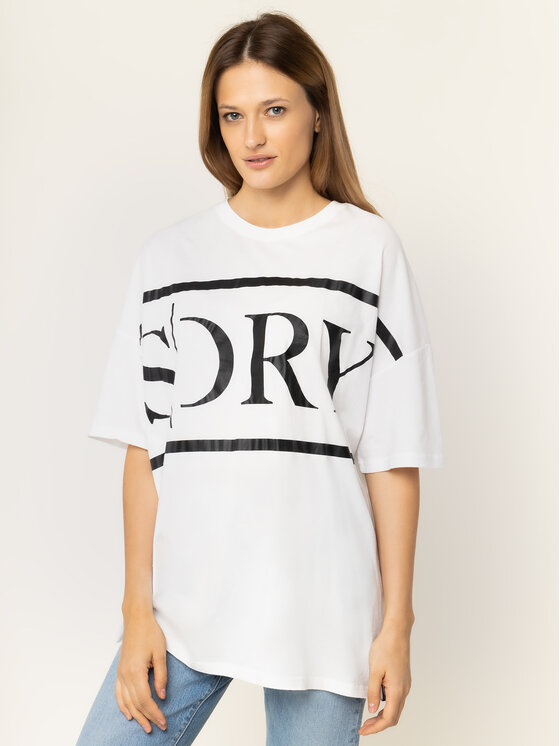 Superdry Superdry T-shirt Edit Tee W6000057A Beige Oversize