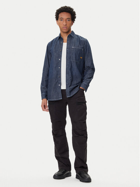 G-Star Raw G-Star Raw traper košulja D27083-D539 Tamnoplava Regular Fit