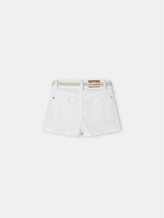 Mayoral Mayoral Шорти от плат 234 Бял Regular Fit