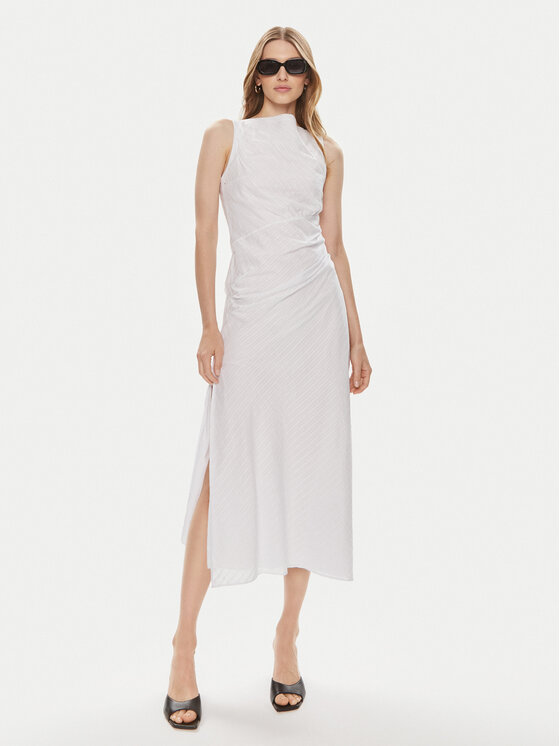 Samsøe Samsøe Samsøe Samsøe Letní šaty Sahira F24100120 Bílá Slim Fit